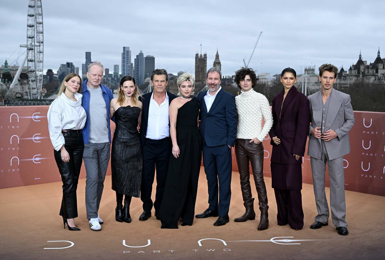 Dune: Part Two cast posing at premiere 