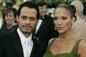 Singer Marc Anthony (L) and singer /actr