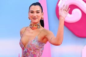 Dua Lipa Waving on Pink Carpet at 'Barbie' London Premiere 