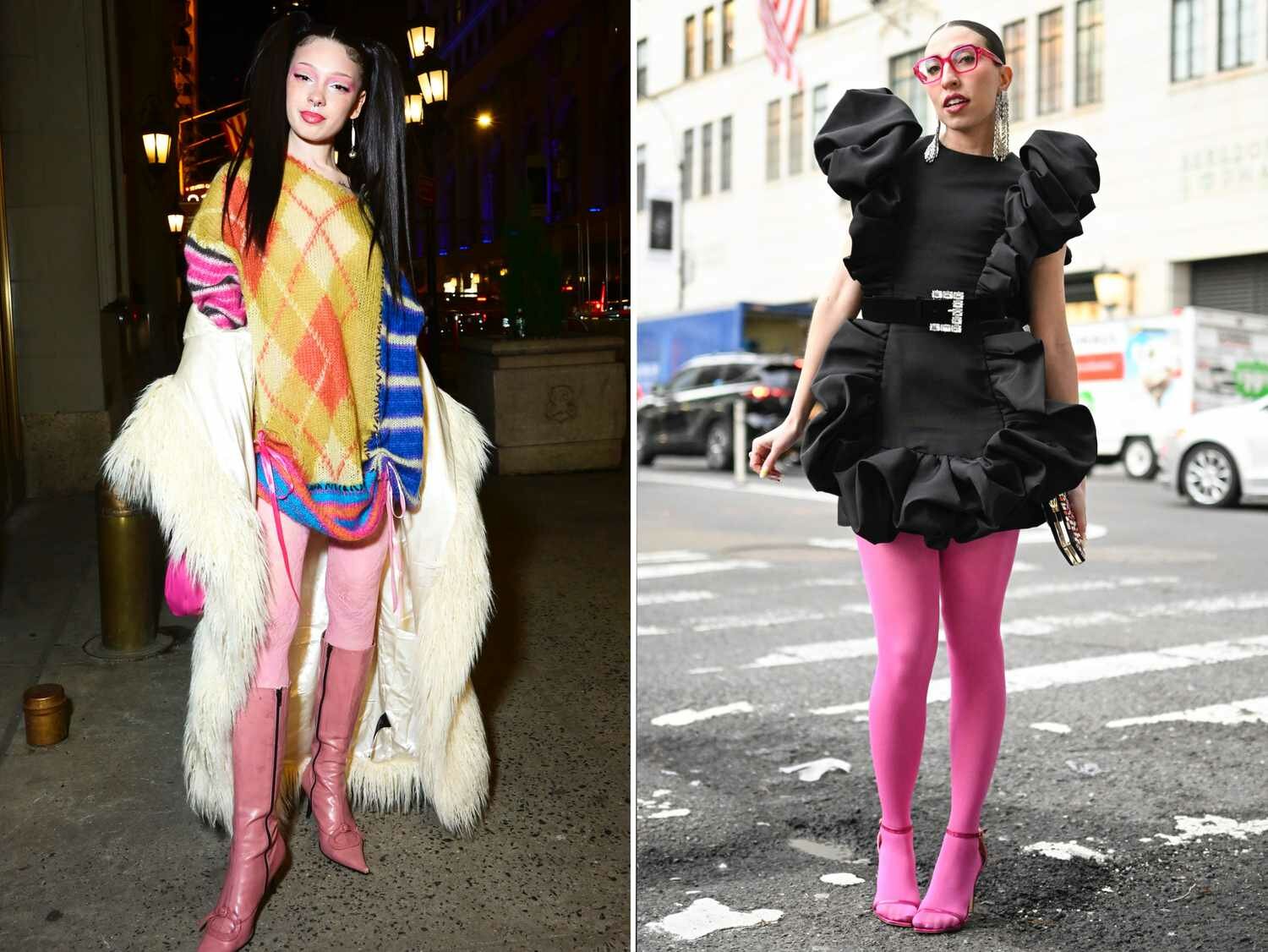 Women wear two of the best NYFW street style looks.