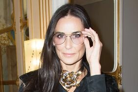 PARIS, FRANCE - OCTOBER 03: Actress Demi Moore attends the Alber Elbaz Ceremony Decoration at Ministere de la culture - Paris Fashion Week Womenswear Spring/Summer 2017 on October 3, 2016 in Paris, France. (Photo by Stephane Cardinale - Corbis/Corbis v