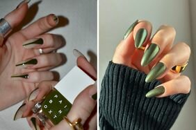 Dark Green Nails