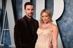 Matthew Koma Hilary Duff Arms around Each Other 2023 'Vanity Fair' Oscars Party