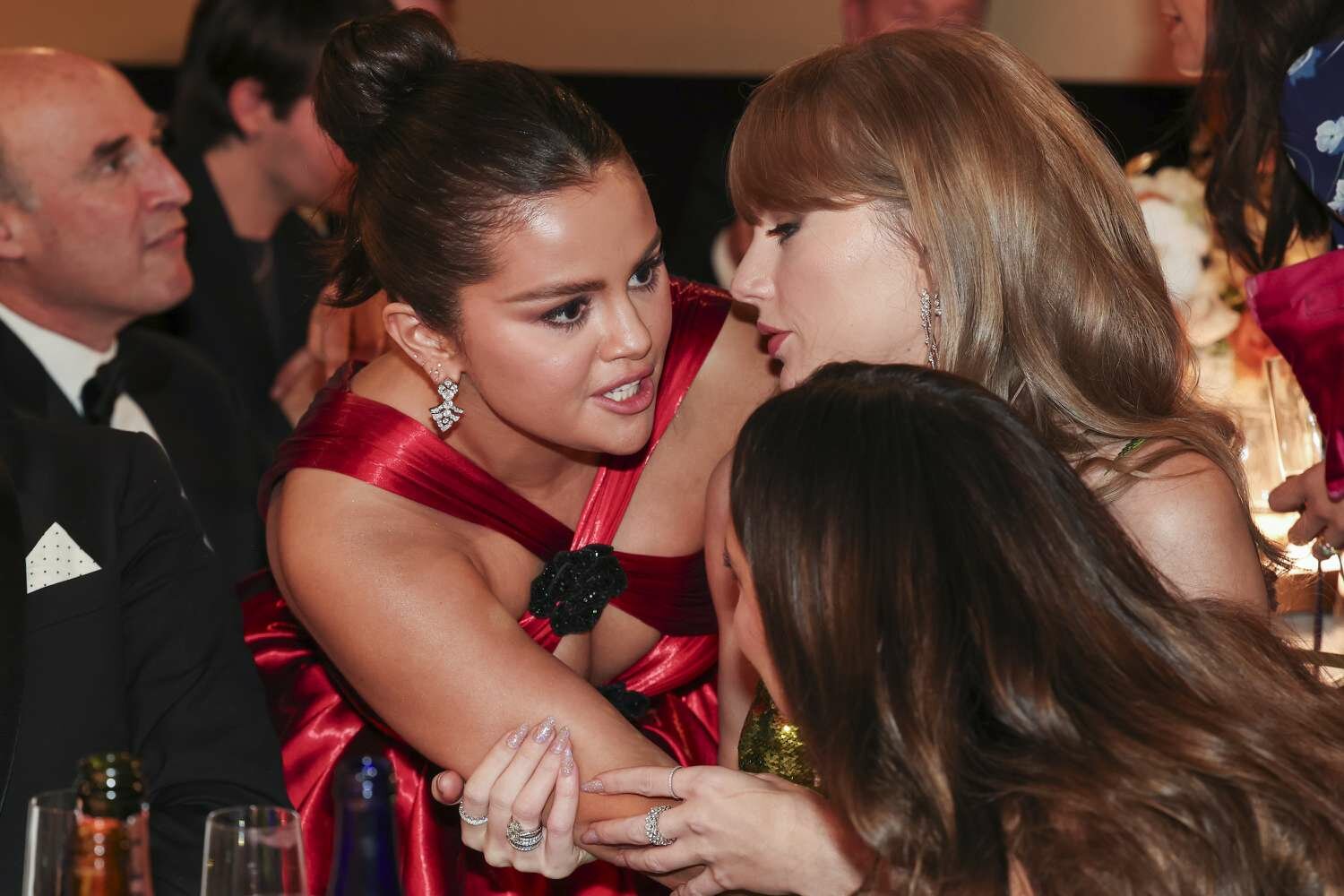 Selena Gomez Taylor Swift 2024 Golden Globes