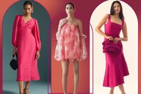 Anthropologie Barbiecore Wedding Guest Dresses