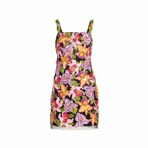 Carolina Herrera Floral Embroidered Mini Dress