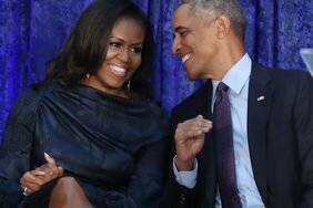 Barack And Michelle Obama Attend Portrait Unveiling At Nat'l Portrait Gallery