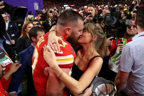 Travis Kelce Taylor Swift Super Bowl Kiss 