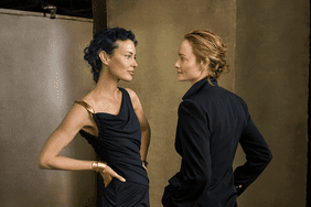 Shalom Harlow and Carolyn Murphy