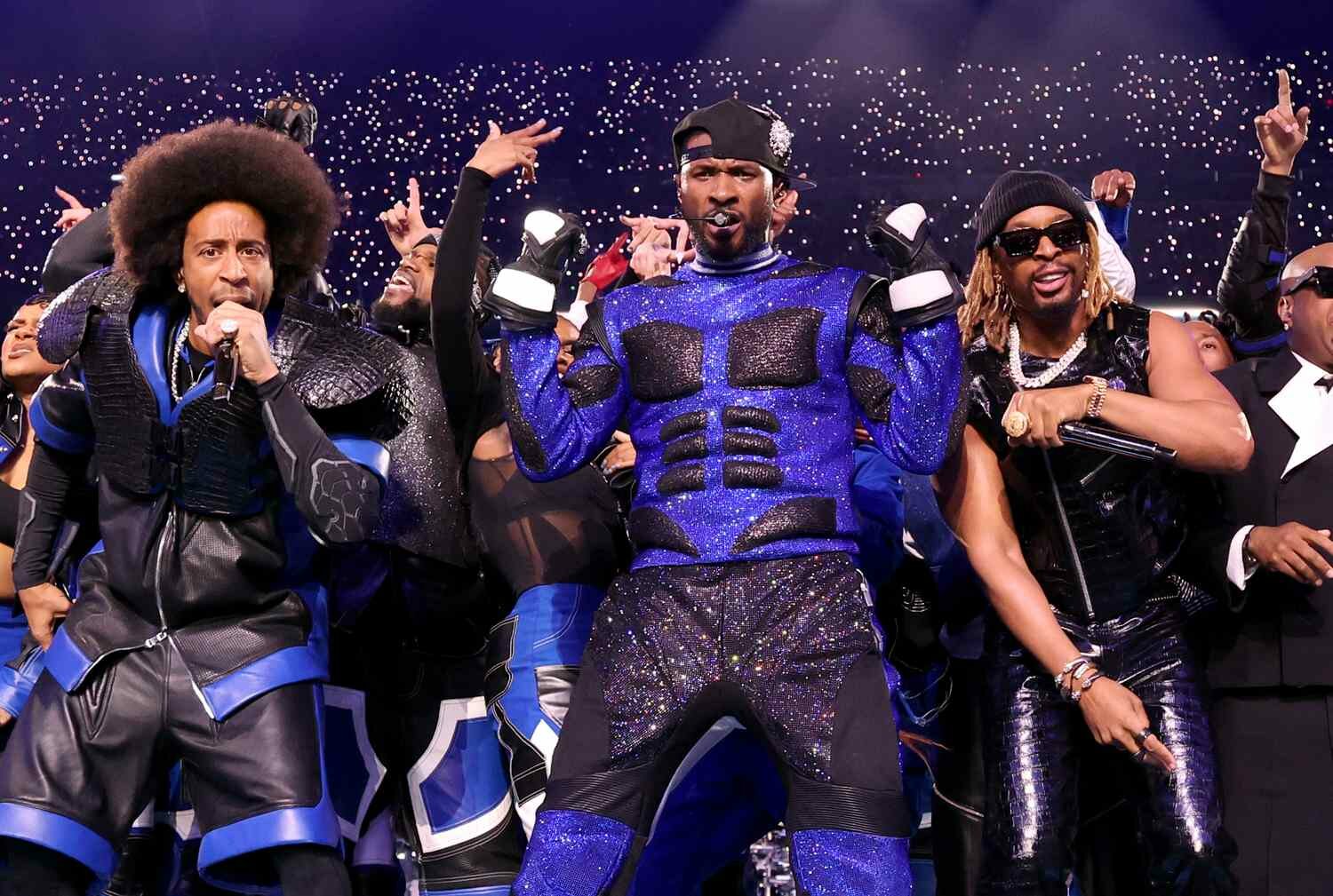 Usher at Superbowl performance