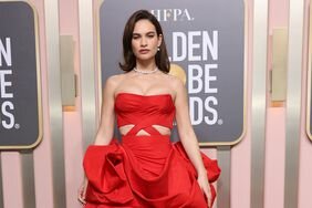 Lily James Golden Globes 2023 