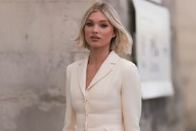 Elsa Hosk with a reverse bob haircut