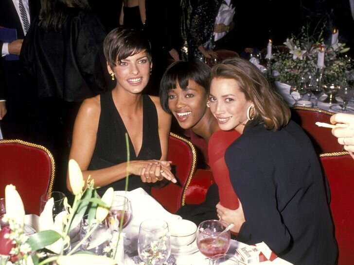 Linda Evangelista, Naomi Campbell, and Christy Turlington 