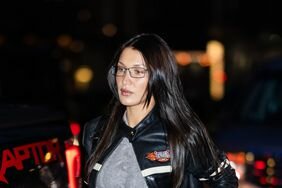 Bella Hadid NYC Dress Over Pants