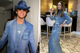 Jessica Bielâs Canadian Tuxedo Feels Familiar Because Sheâs Channeling Justin Timberlakeâs 2001 AMAs Iconic Moment 