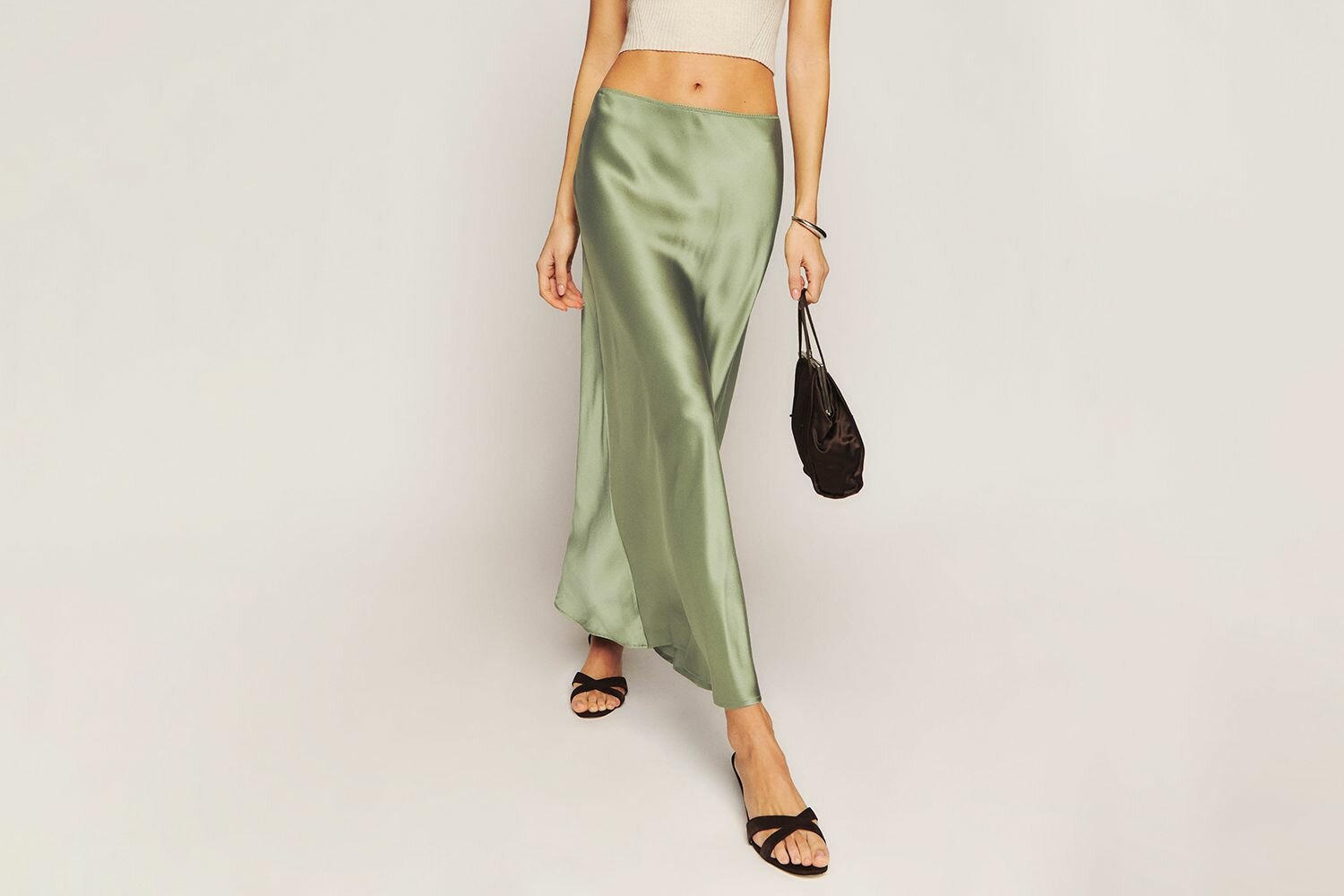 Reformation Layla Silk Skirt