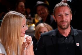 gwyneth paltrow and chris martin attend an award show