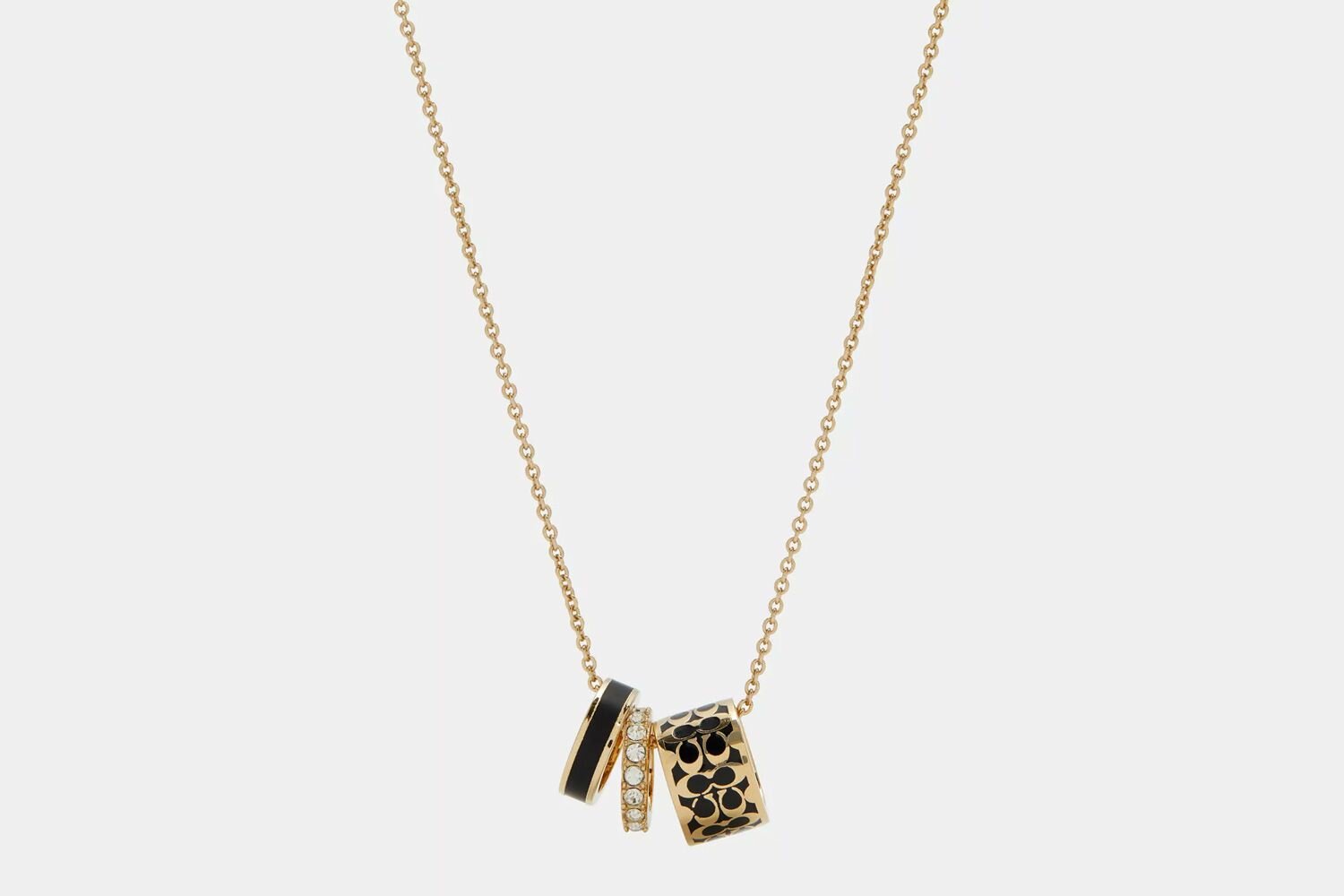 Coach Signature Enamel Necklace