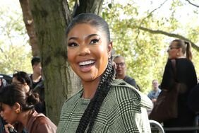 Gabrielle Union with a braided ponytai.