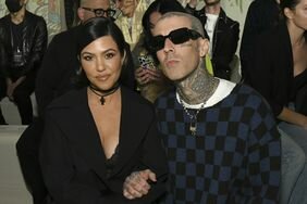 Kourtney Kardashian and Travis Barker AMIRI