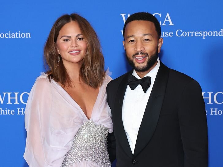 Chrissy Teigen and John Legend attend the 2023 White House Correspondents' Association Dinner