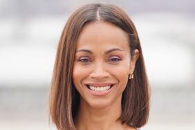 Zoe Saldana with a French bob haircut