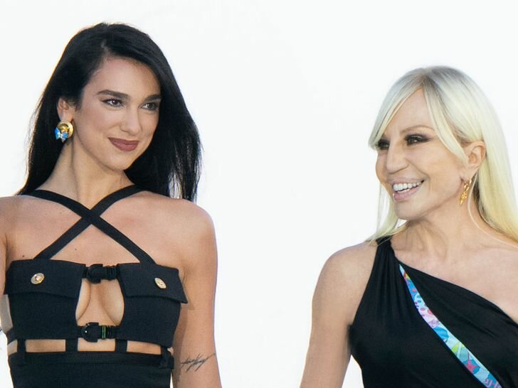 dua lipa donatella versace