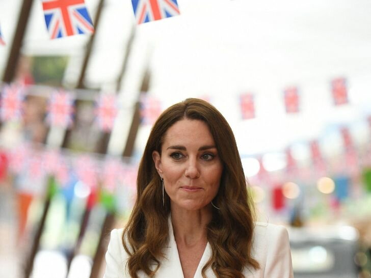 Kate Middleton Wore a White Dress Coat