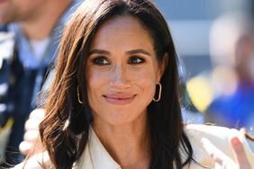 Meghan Markle Smiling Loose Curls Ivory Blazer 2023 Invictus Games