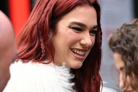 Dua Lipa Furry coat London