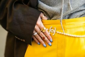 Gabriella Berdugo wearing blue nails.