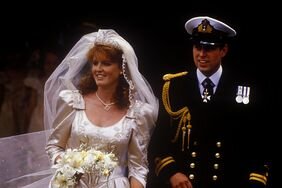 The wedding of Prince Andrew, Duke of York, and Sarah Ferguson at Westminster Abbey, London, UK