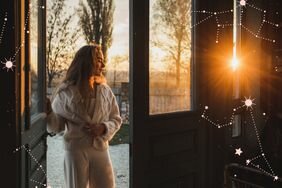 woman outside on a sunny winter day