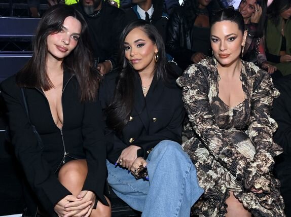 mily Ratajkowski, Lauren London and Ashley Graham at NYFW