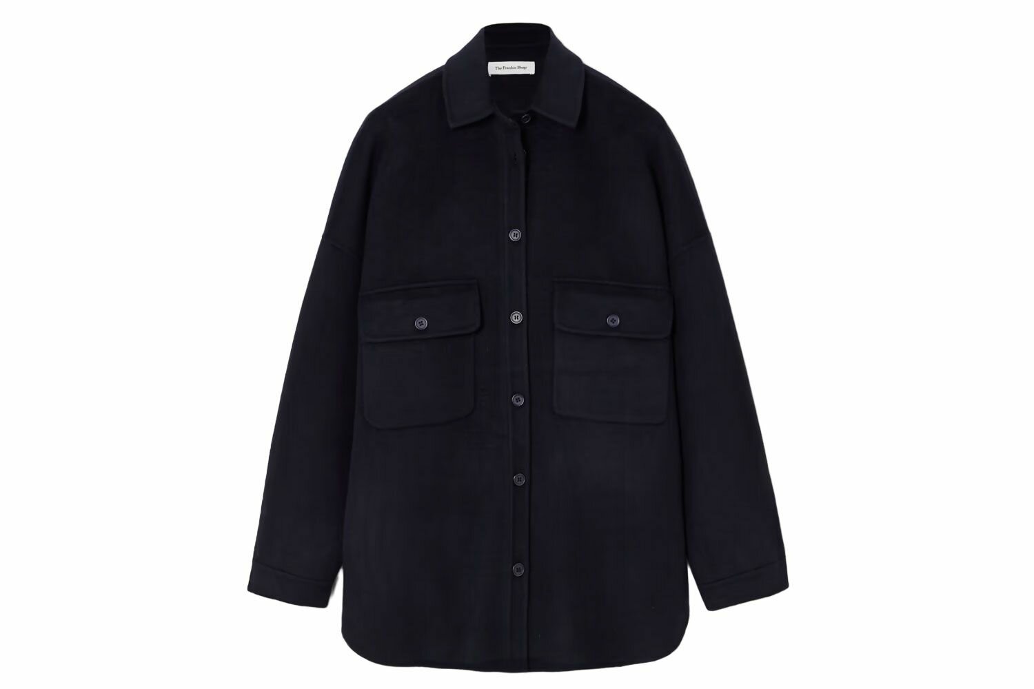 The Frankie Shop Dallas Wool-Blend Overshirt