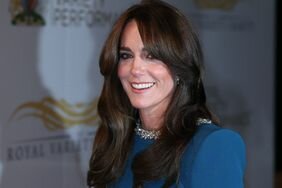 kate middleton attends royal variety performance