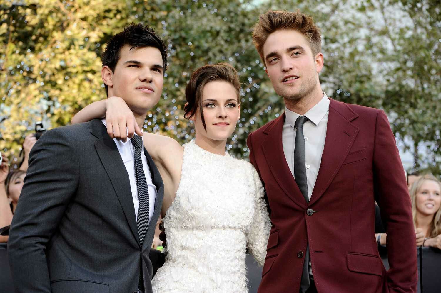 Taylor Lautner, actress Kristen Stewart and actor Robert Pattinson