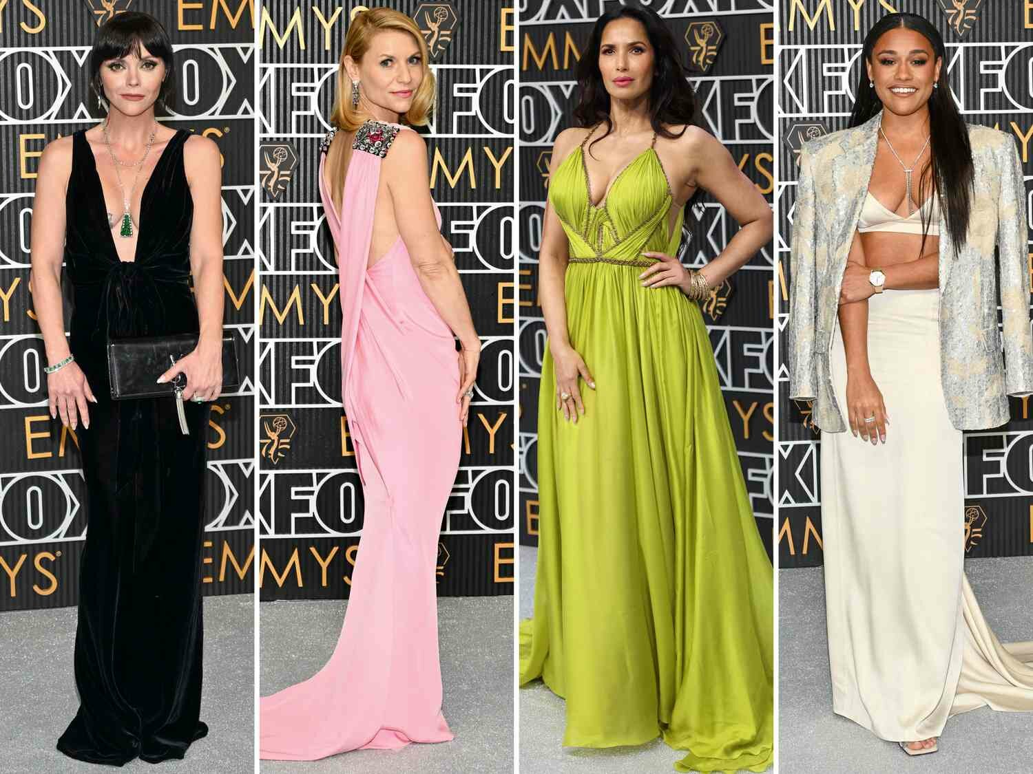 Emmy Red Carpet 2024 Christina Ricci Claire Danes Padma Lakshmi Ariana De Bose